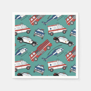 First Responder Paper Napkins, Hero Appreciation Napkins