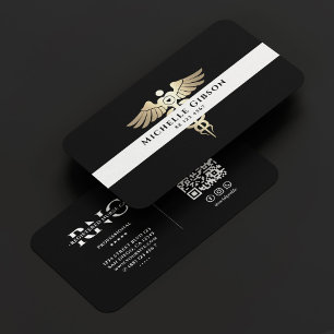 First Responder Rescue Medical Nurse EMS Caduceus Business Card