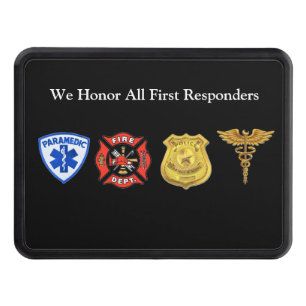 First Responders Banner Hitch Cover