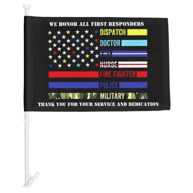 First Responders  Car Flag (Front)