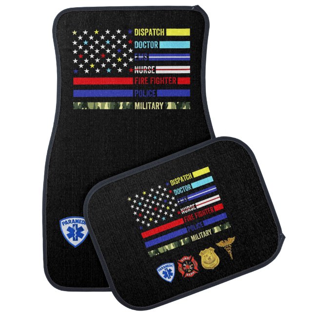 First Responders  Car Floor Mat (Set)