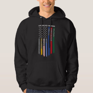 First Responders - Police Military Firefighter Nur Hoodie