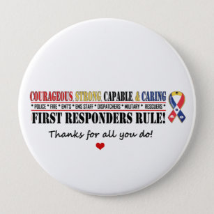First Responders Rule Thanks 1 Button