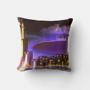 "First Revelation" - cryptic mysterious art Throw Pillow