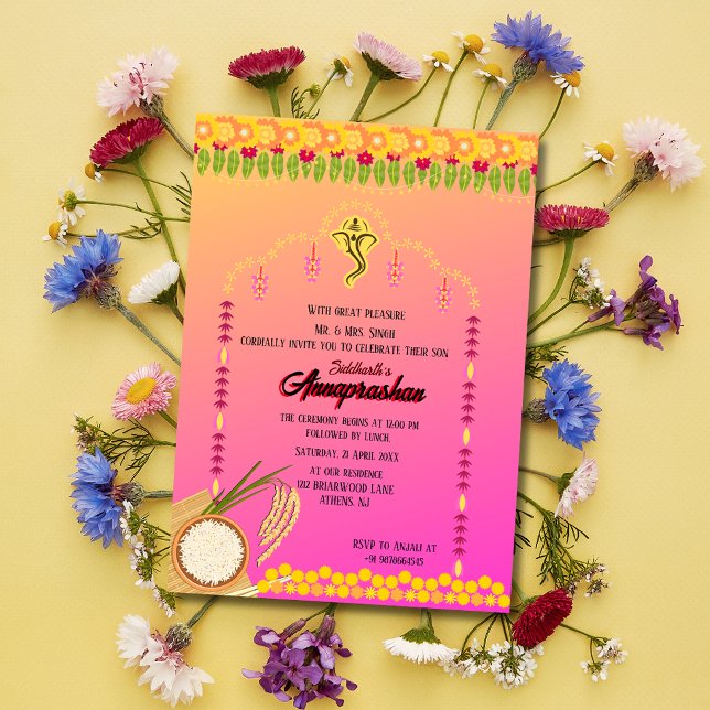 First Rice "Annaprashan" Indian Invitation (Creator Uploaded)