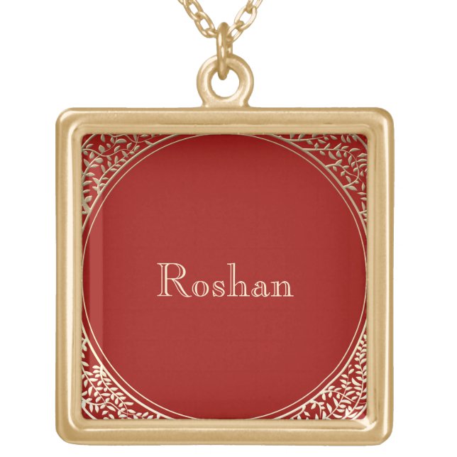 First Rice Ceremony Annaprashan Gold Plated Necklace (Front)