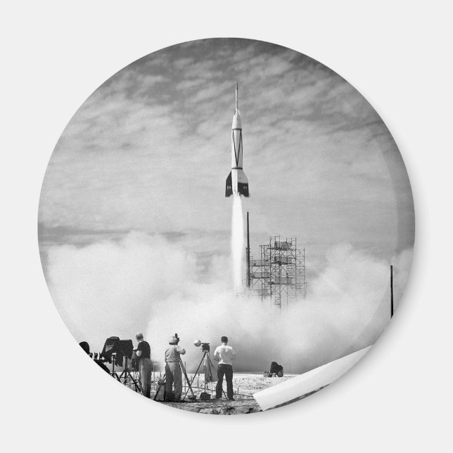 First Rocket Launch, Cape Canaveral, "Bumper 2" Magnet (Front)