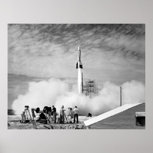 First Rocket Launch, Cape Canaveral, "Bumper 2" Poster (Front)
