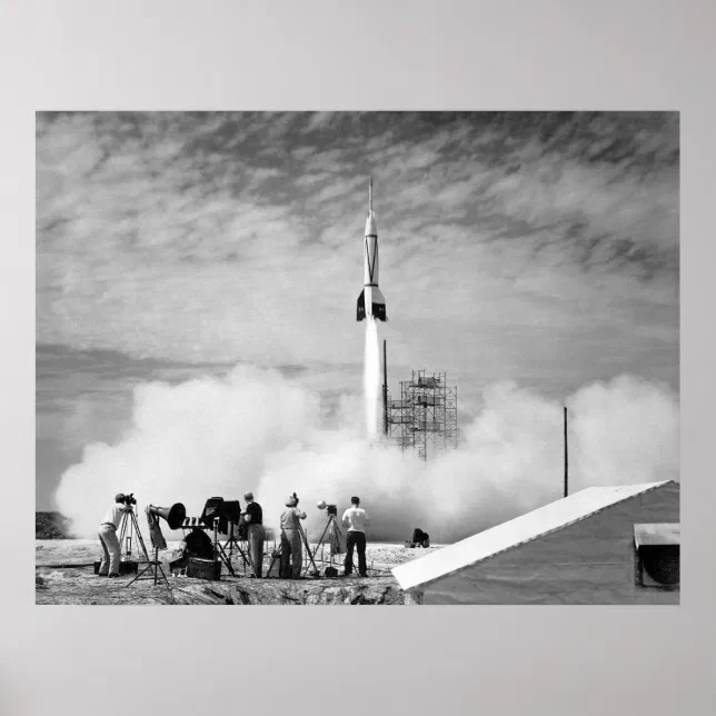 First Rocket Launch, Cape Canaveral, "Bumper 2" Poster | Zazzle