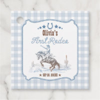 First Rodeo 1st Birthday Blue Western