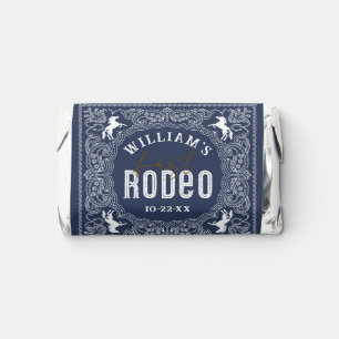 First Rodeo 1st Birthday Candy Wrapper – Navy Blue Hershey's Miniatures