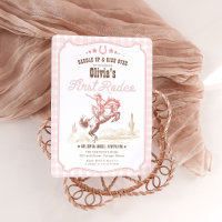 First Rodeo 1st Birthday Girl Western Cowgirl 