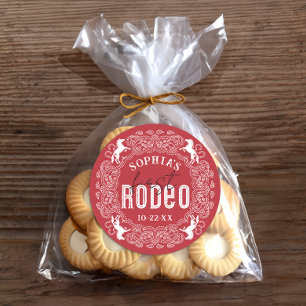 First Rodeo 1st Birthday Sticker – Red Western Par