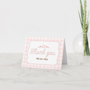 First Rodeo 1st Birthday Western Letterpress Thank You Card
