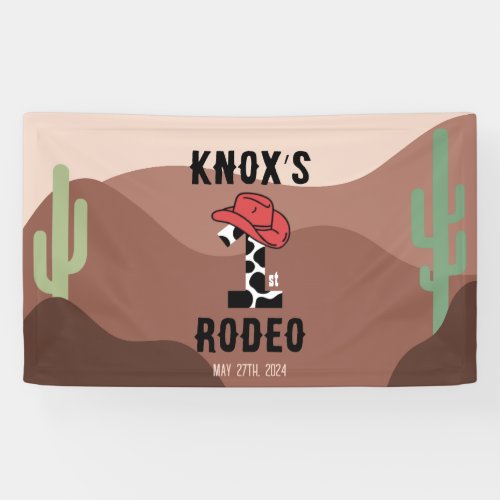 First Rodeo Birthday Banner