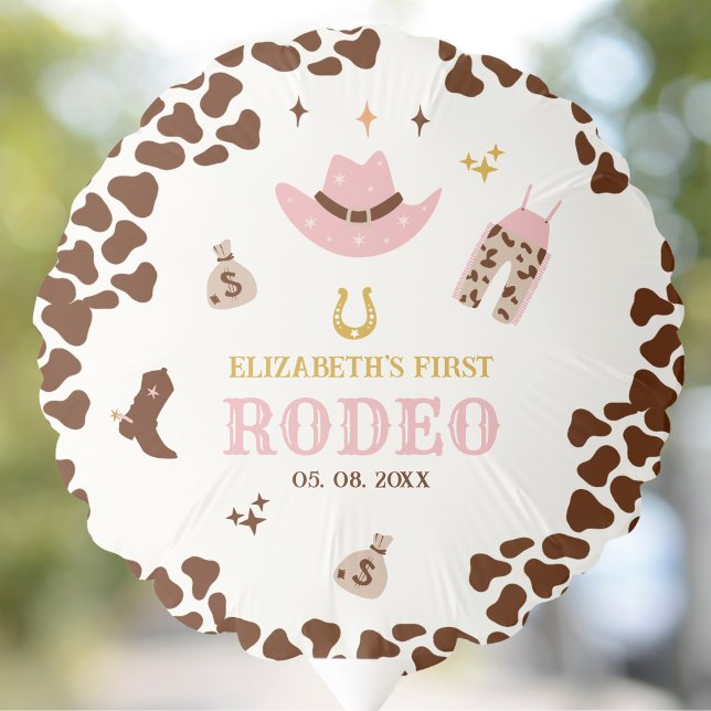 First Rodeo Birthday Girl, Funny Cowgirl Balloon (Creator Uploaded)