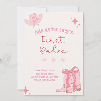 First Rodeo Birthday Invitation