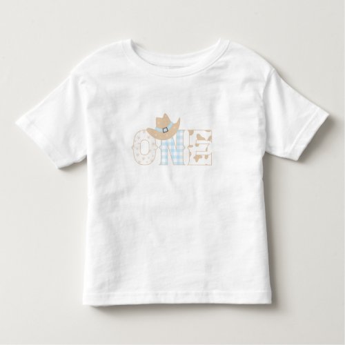 First Rodeo Birthday ONE Toddler T_shirt