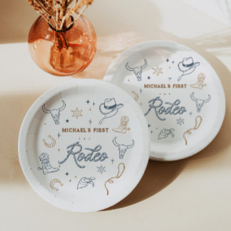 First Rodeo Birthday Party Paper Plates