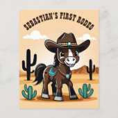 First rodeo birthday party thank you card | Zazzle