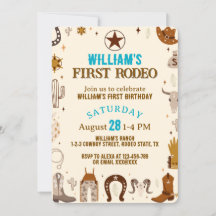 First Rodeo Cowboy First Birthday