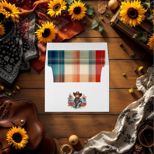 “First Rodeo” Cowboy Kid Western Birthday Envelope (“First Rodeo” Cowboy Kid Western Birthday Envelope)