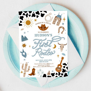 First Rodeo Cowboy Party Invitation