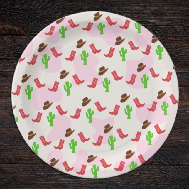 First Rodeo Girl 1st Birthday Paper Plates (Creator Uploaded)
