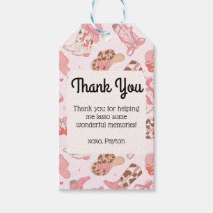 First Rodeo Girls Birthday Gift Tag