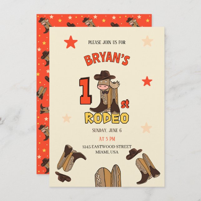 First Rodeo Invitation (Front/Back)