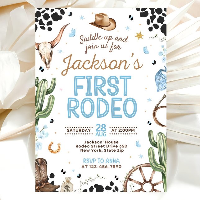 First Rodeo Invitation, My 1st Rodeo Invitation (Creator Uploaded)