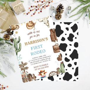 First Rodeo Invitation, My 1st Rodeo Invitation