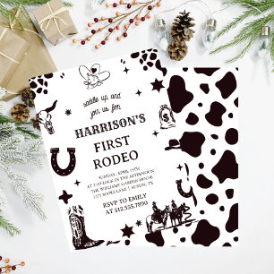 First Rodeo Invitation, My 1st Rodeo Invitation