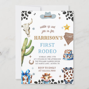 First Rodeo Invitation, My 1st Rodeo Invitation