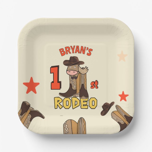 First Rodeo Paper Plates (Front)