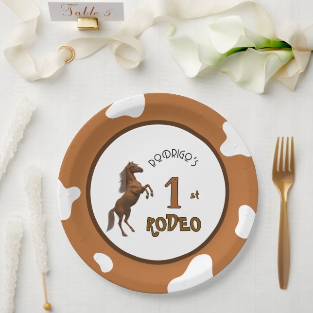 First Rodeo Paper Plates (Wedding)