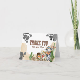 First Rodeo Rustic Wild West Thank You