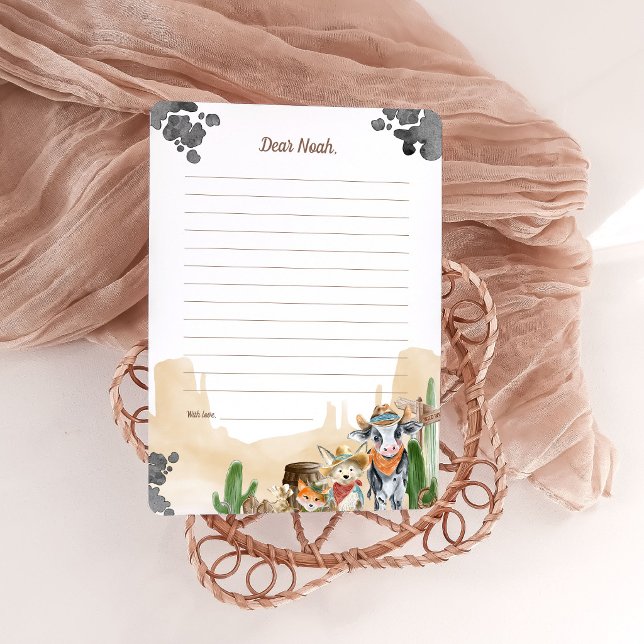 First Rodeo Rustic Wild West Time Capsule Cards (Creator Uploaded)