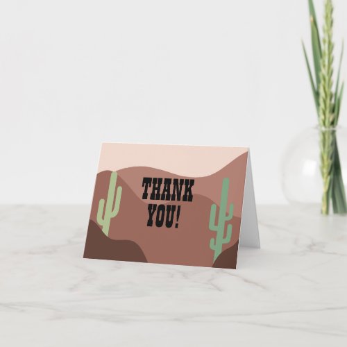 First Rodeo Thank You Cards