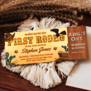 First Rodeo Ticket Invitation
