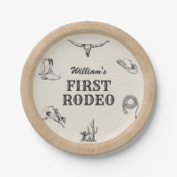 First Rodeo Vintage Neutral Cowboy 1st Birthday
