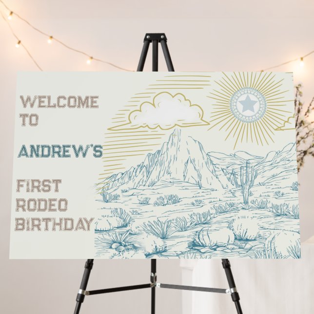 First Rodeo Welcome Sign Template (In Situ (Stand))