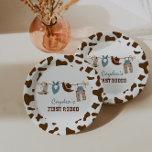 First Rodeo Western Cowboy 1st Birthday Paper Plat Paper Plates<br><div class="desc">First Rodeo western cowboy 1st birthday party theme.</div>