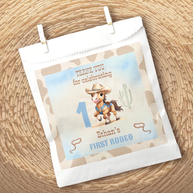 First Rodeo Western Cowboy Birthday Boy Favor Bag (First Rodeo Western Cowboy Birthday Boy Favor Bag)