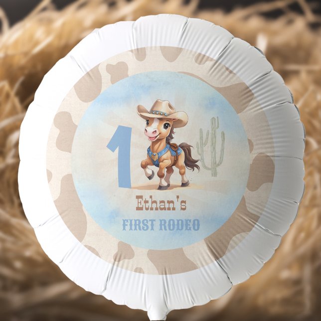 First Rodeo Western Cowboy Horse 1st Birthday Balloon (First Rodeo Western Cowboy Horse 1st Birthday Balloon)
