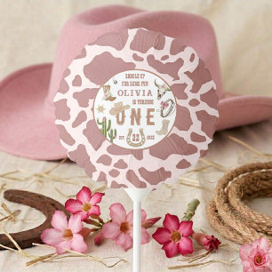 First Rodeo Western Cowgirl 1st Birthday Party Balloon