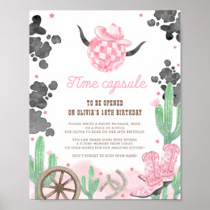 First Rodeo Wild West Boho Time Capsule Sign