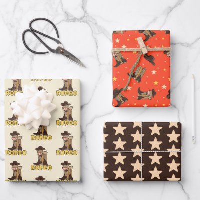 First Rodeo Wrapping Paper Sheets