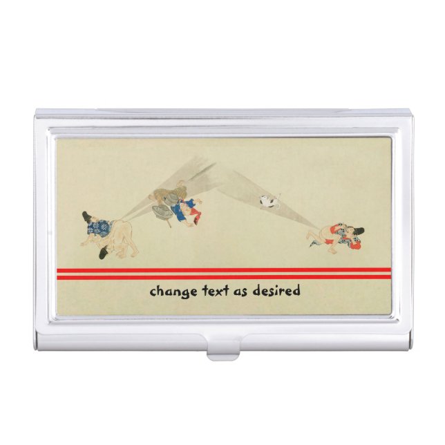 First Scroll, Ancient Japanese Fart Battles Business Card Holder (Front)