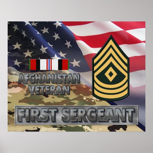 First Sergeant Afghanistan Campaign Ribbon